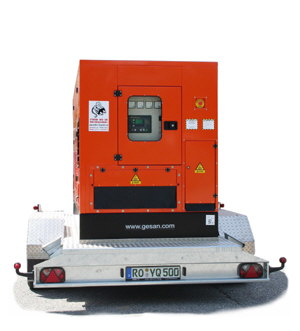 Stromerzeuger - 200 KVA - auf Tandemhnger